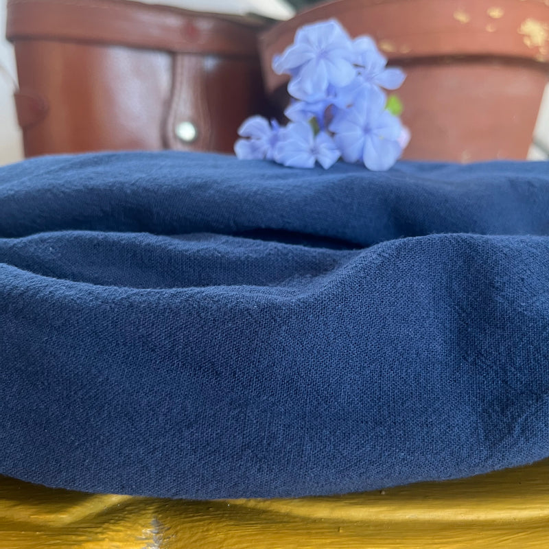 Robe Elsie coton lavé marine
