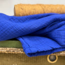 Blouse Naomie - double gaze de coton bleu majorelle