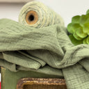 Blouse Naomie - double gaze de coton vert orthie