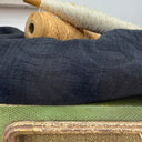 Blouse Naomie - Double gaze de coton/lin jacquard fleuri noire