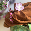 Robe Aurélia - velours milleraies écureuil