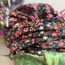 Jupe portefeuille Marie midi - Velours milleraies champêtre