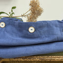 Blouse Léocadie - velours milleraies bleu océan