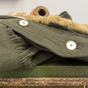 Blouse Léocadie - double gaze de coton kaki