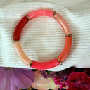 Bracelet Halo – Corail & Doré