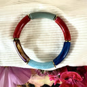 Bracelet Halo – Rouge, Bleu & vert de gris