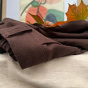 Pantalon Nestor - Coton/lin chocolat