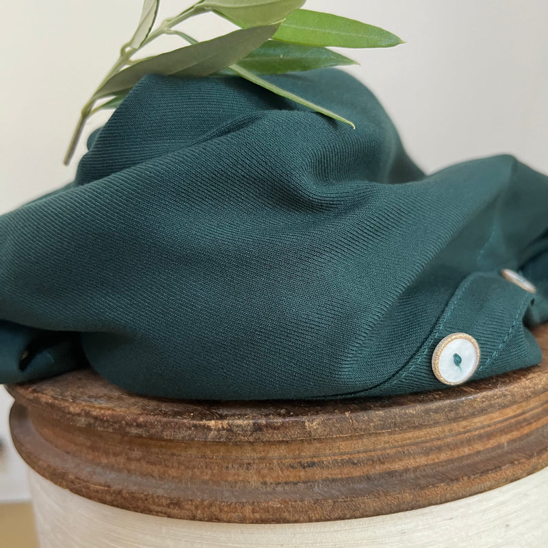 Robe Athéna - viscose vert anglais