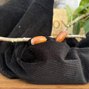 Jupe Maya - velours côtelé noir