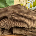 Robe Armande - Velours côtelé moka