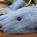 Robe Aurélia - Double gaze de coton bleu chiné