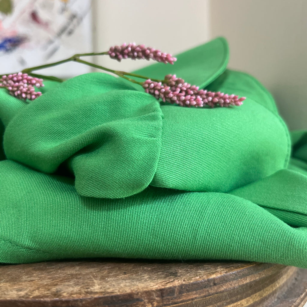 Robe Agnès - Viscose vert printemps