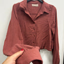 Prototype - chemise blouse courte  terra cotta A10