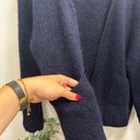 Prototype - gilet bleu marine laine A11
