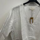 Prototype - blouse Noémie lin blanc decolleté A12