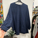 Prototype - Blouse tunique bleu carreaux A13
