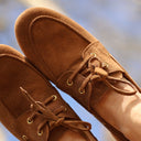 Bateaux Colette – Camel cuir velours - Quintessence