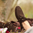 Bateaux Colette – Chocolat cuir velours - Quintessence