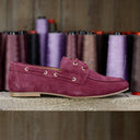 Bateaux Colette – Framboise cuir velours - Quintessence