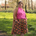 Bermuda Eline - Toile de coton Arty vibrant - Quintessence