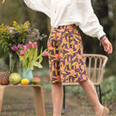 Bermuda Eline Toile de coton Arty vibrant | Quintessence