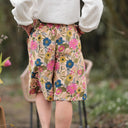 Bermuda Eline Toile de coton Jardin éclatant | Quintessence