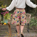 Bermuda Eline Toile de coton Jardin éclatant | Quintessence