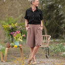 Bermuda Eline Viscose/lin moka | Quintessence
