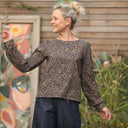 Blouse Amarante - coton nuit fleurie - Quintessence