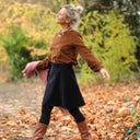 Blouse Amarante - velours milleraies camel - Quintessence