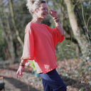 Blouse Annette Coton tressé Corail Solaire | Quintessence