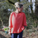 Blouse Annette Coton tressé Corail Solaire | Quintessence