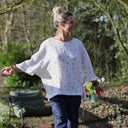 Blouse Annette Double gaze de coton “Petits Cœurs d’Été” | Quintessence
