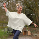 Blouse Annette Gaze Armurée Vert Amande | Quintessence