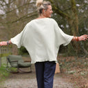 Blouse Annette Gaze Armurée Vert Amande | Quintessence