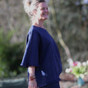 Blouse Annette Lin bleu indigo | Quintessence