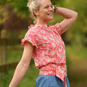 Blouse Camélia Broderie rose gourmand | Quintessence