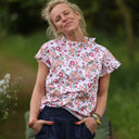Blouse Camélia Coton souffle fleuri | Quintessence