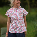 Blouse Camélia Coton souffle fleuri | Quintessence