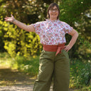 Blouse Camélia Coton souffle fleuri | Quintessence