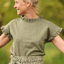 Blouse Camélia Lin kaki | Quintessence