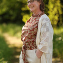 Blouse Camélia Voile de coton hibiscus | Quintessence