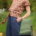Blouse Camélia Voile de coton hibiscus | Quintessence