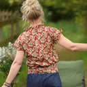 Blouse Camélia Voile de coton hibiscus | Quintessence