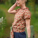 Blouse Camélia Voile de coton hibiscus | Quintessence