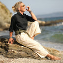 Blouse Catherine en lin noir - Quintessence