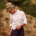 Blouse Catherine seersucker blanc - Quintessence