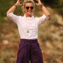 Blouse Catherine seersucker blanc - Quintessence