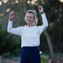 Blouse Clarisse - Jersey brodé blanc cassé - Quintessence