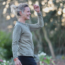 Blouse Clarisse - Jersey brodé kaki - Quintessence